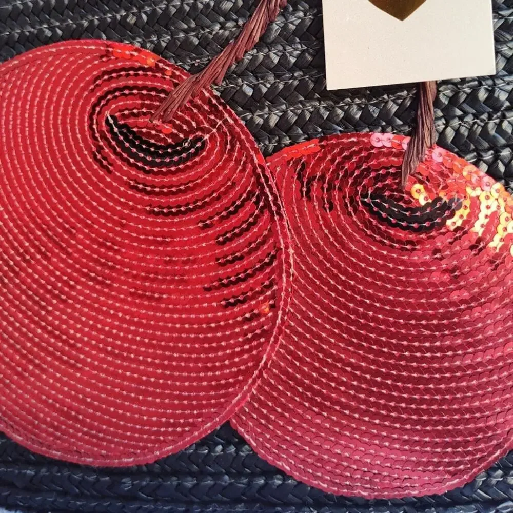 Felix Ray Cherry Sequin Tote Purse Shoulder Bag New with Tags & Dust Bag